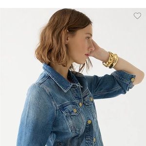 J.Crew Denim jacket XS with gold buttons BNWT